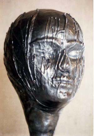 bronze mask
